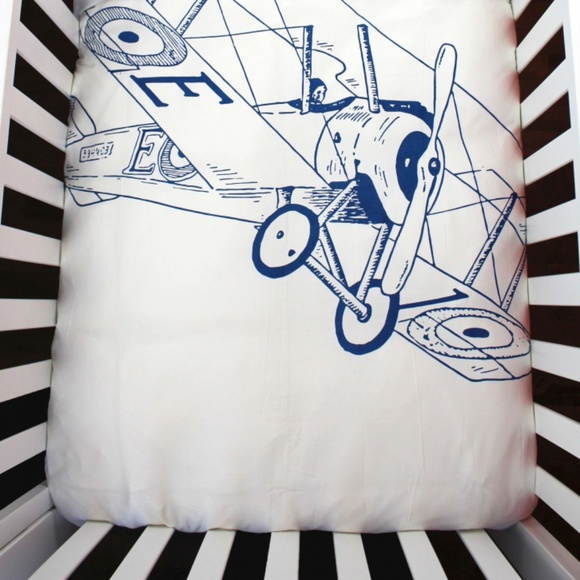 ORGANIC COTTON BIPLANE DUVET COVER DOUBLE - Picture 4 of 4